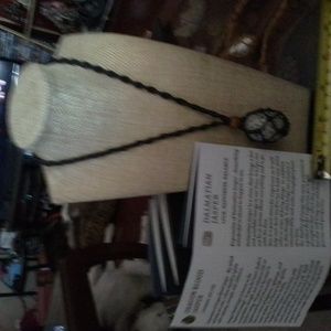 Crystal stone necklace dalmatian jasper